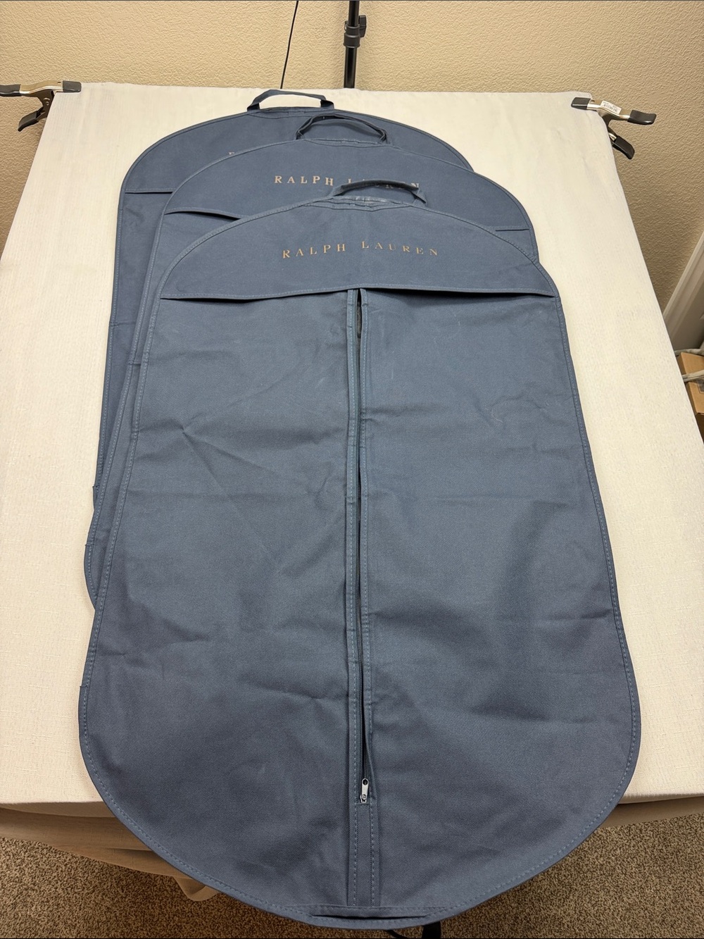 Ralph Lauren Navy Blue Travel Garment Bag (Set of 3)